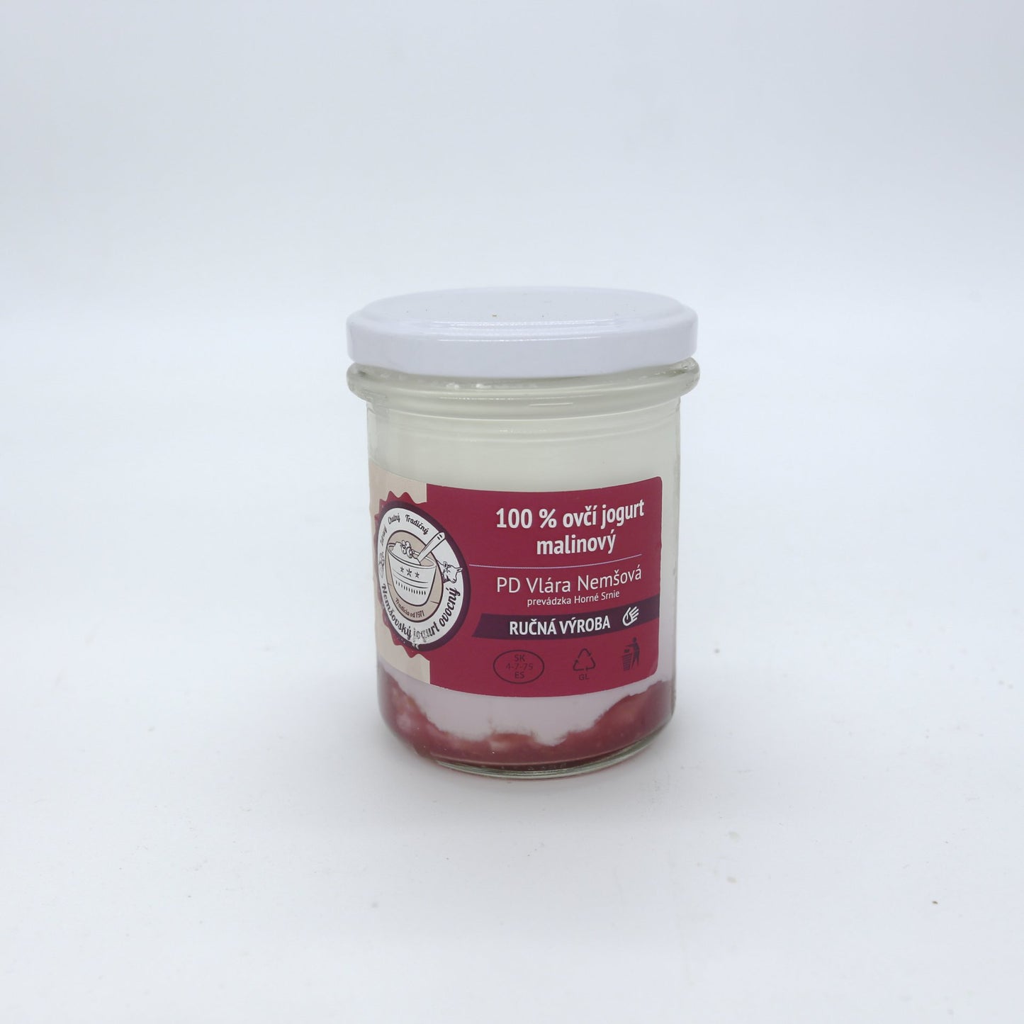 100% ovčí jogurt jahoda 190g.