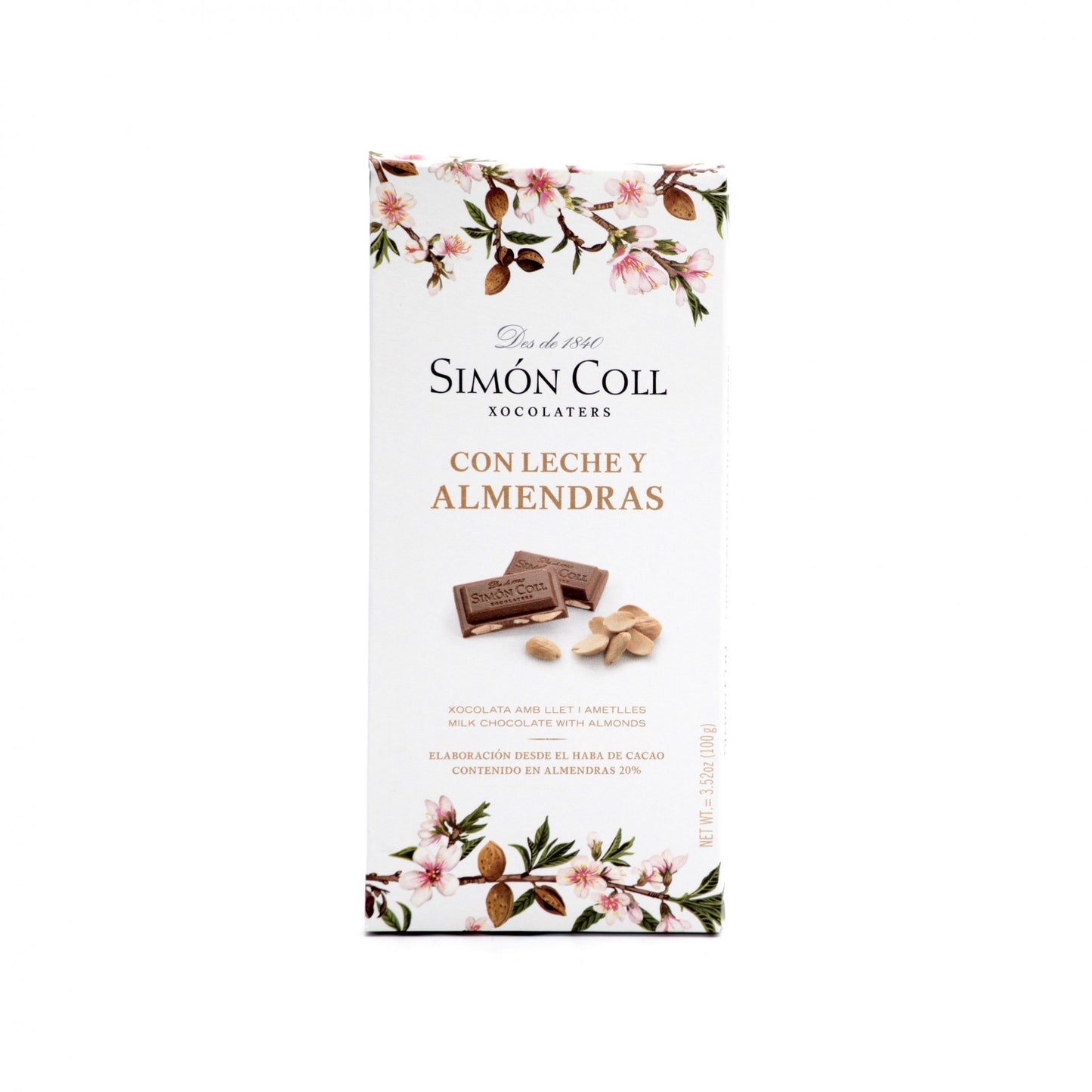 32% mliečna čokoláda s mandľami 100g.