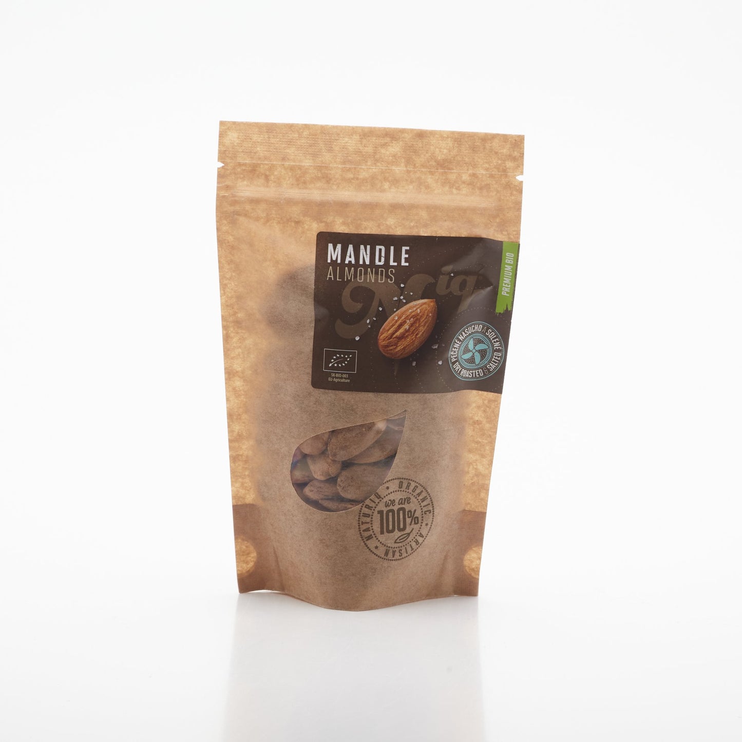 BIO Mandle solené 125g.